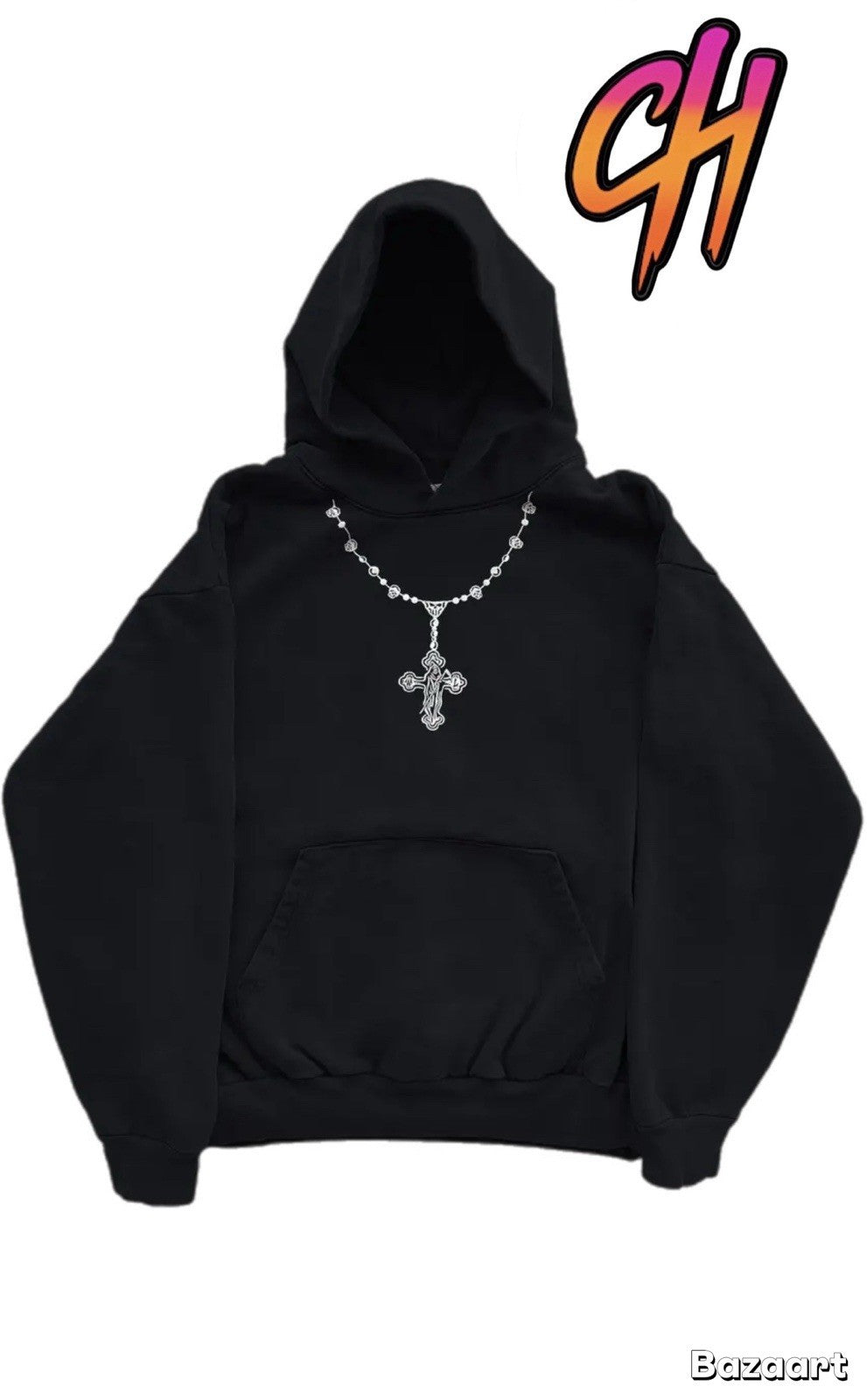 Warren Lotas ‘Embroidered Cross’ Hoodie Size XXL