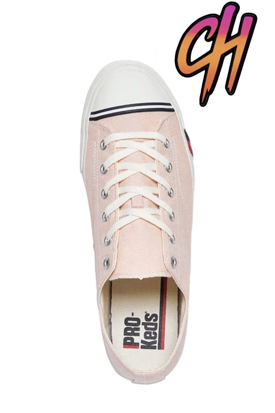 Pro-Keds Royal Lo Lace Up Vintage Pink Canvas Shoes Sneaker
