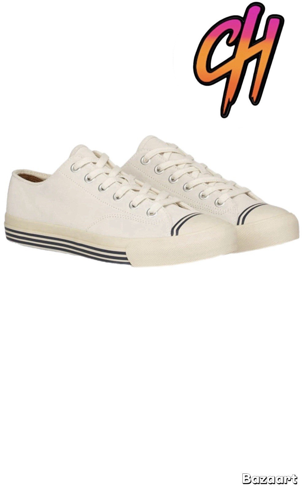 Pro-Keds Super 69er Eco Lace Up Lo Cream Suede Shoes Sneaker