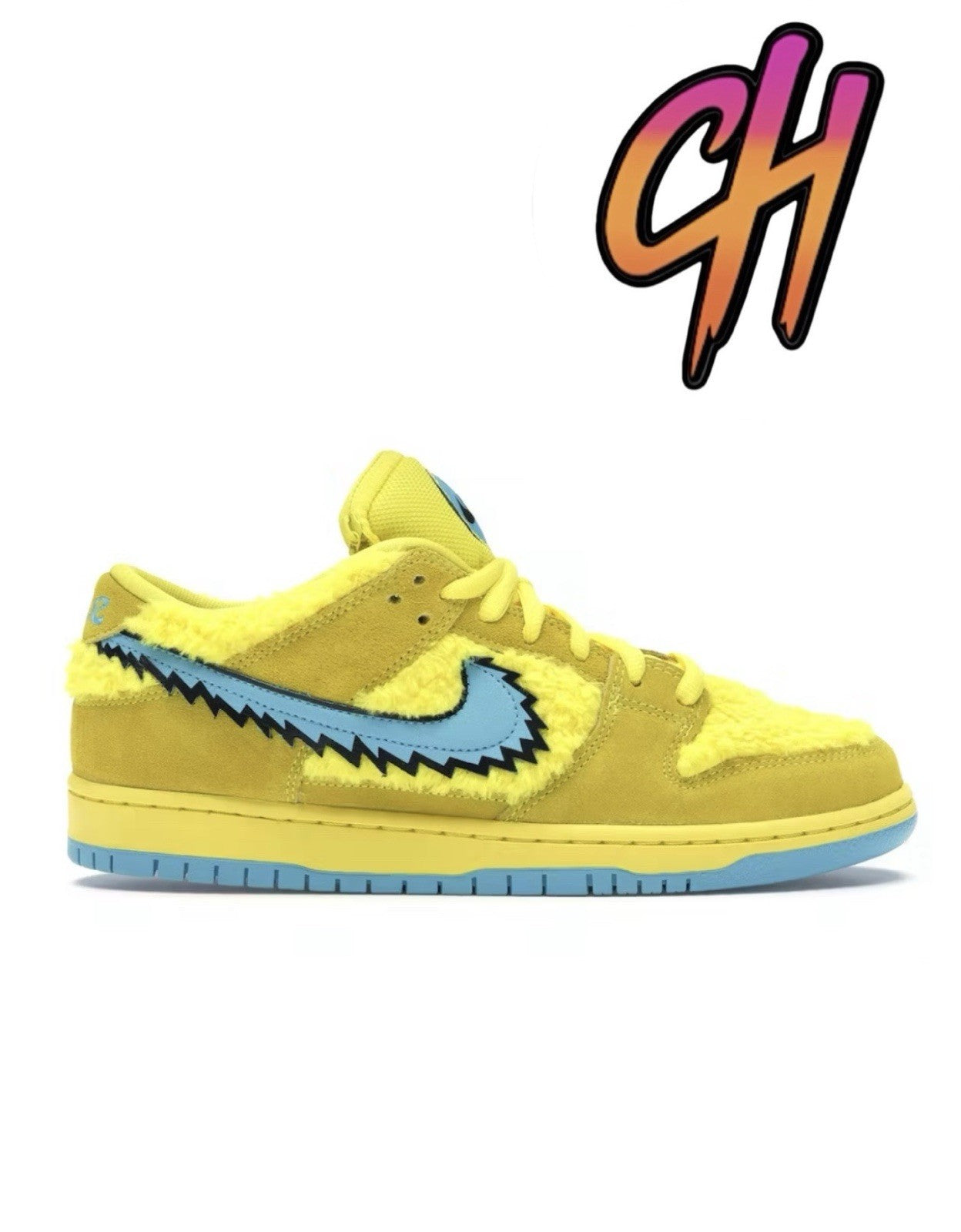 Size 7 - Nike Dunk Low SB x Grateful Dead Yellow Bear