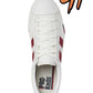Pro-Keds Royal Plus Lace Up White Red Canvas Shoes Sneaker