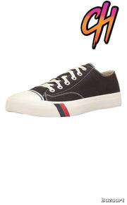 Pro-Keds Royal Lo Lace Up Black Canvas Shoes Sneaker
