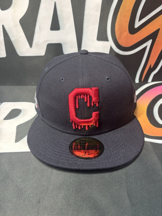 New Era Kid Cudi X MLB Cleveland Guardians 59Fifty Fitted Hat Size 7 1/8