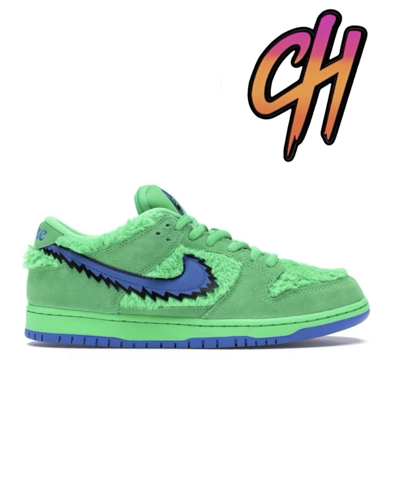 Size 7 - Nike SB Dunk Low x Grateful Dead Green Bear 2020