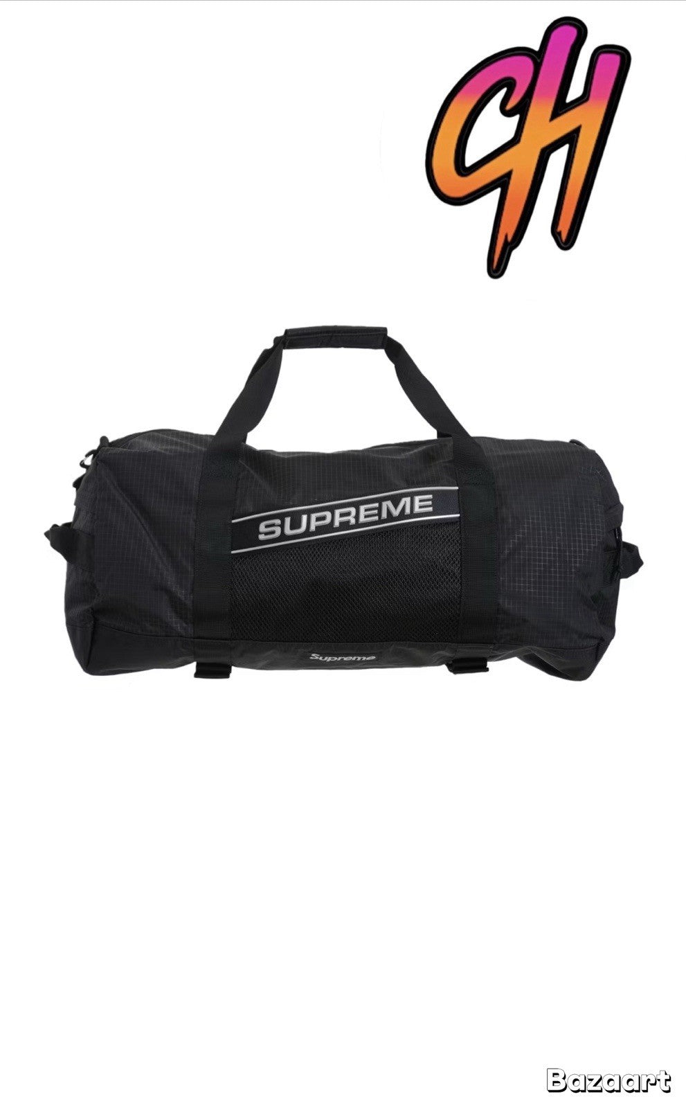 Supreme 3D Logo Duffle Bag FW23 Black 100% Authentic