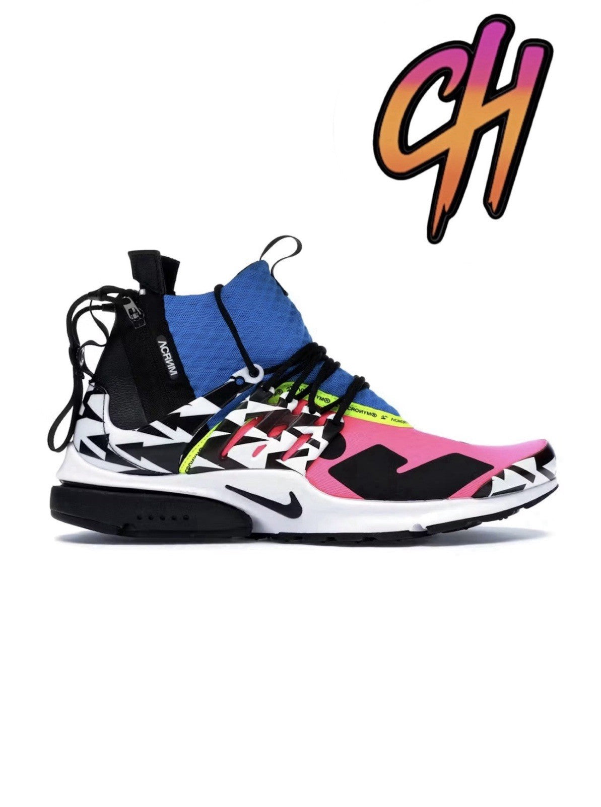 Size 4 - Nike Acronym x Air Presto Mid Racer Pink