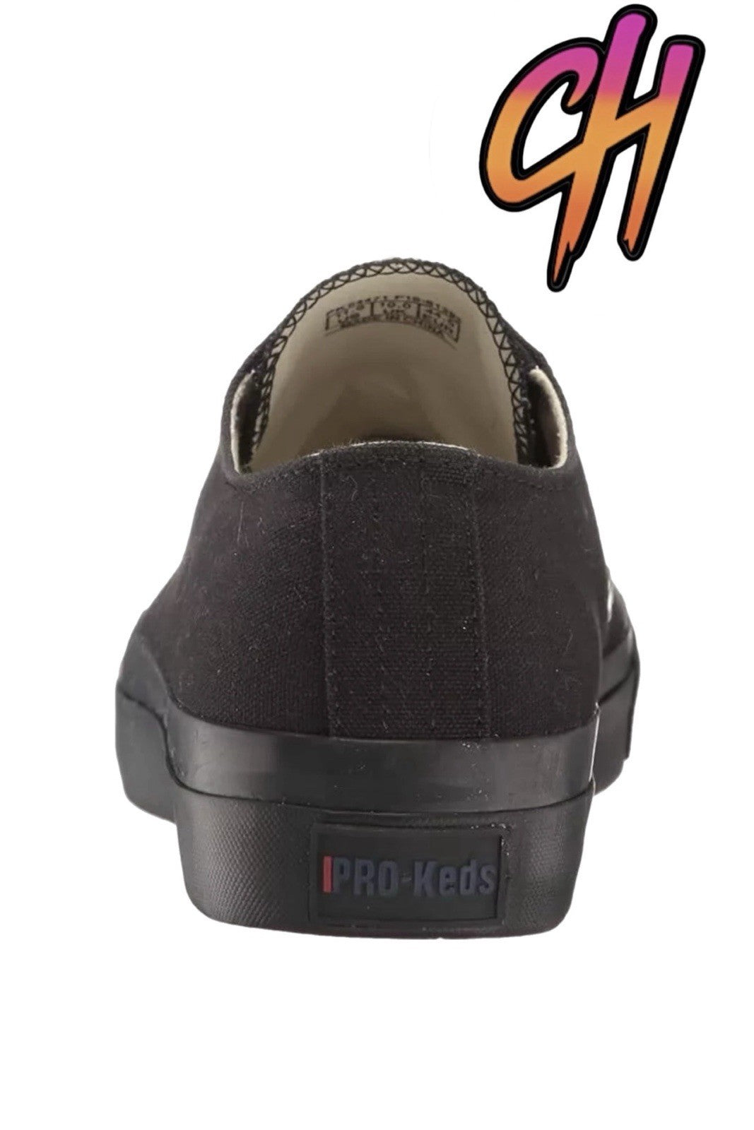 Pro-Keds Royal Lo Lace Up Black/Black Canvas Shoes Sneaker