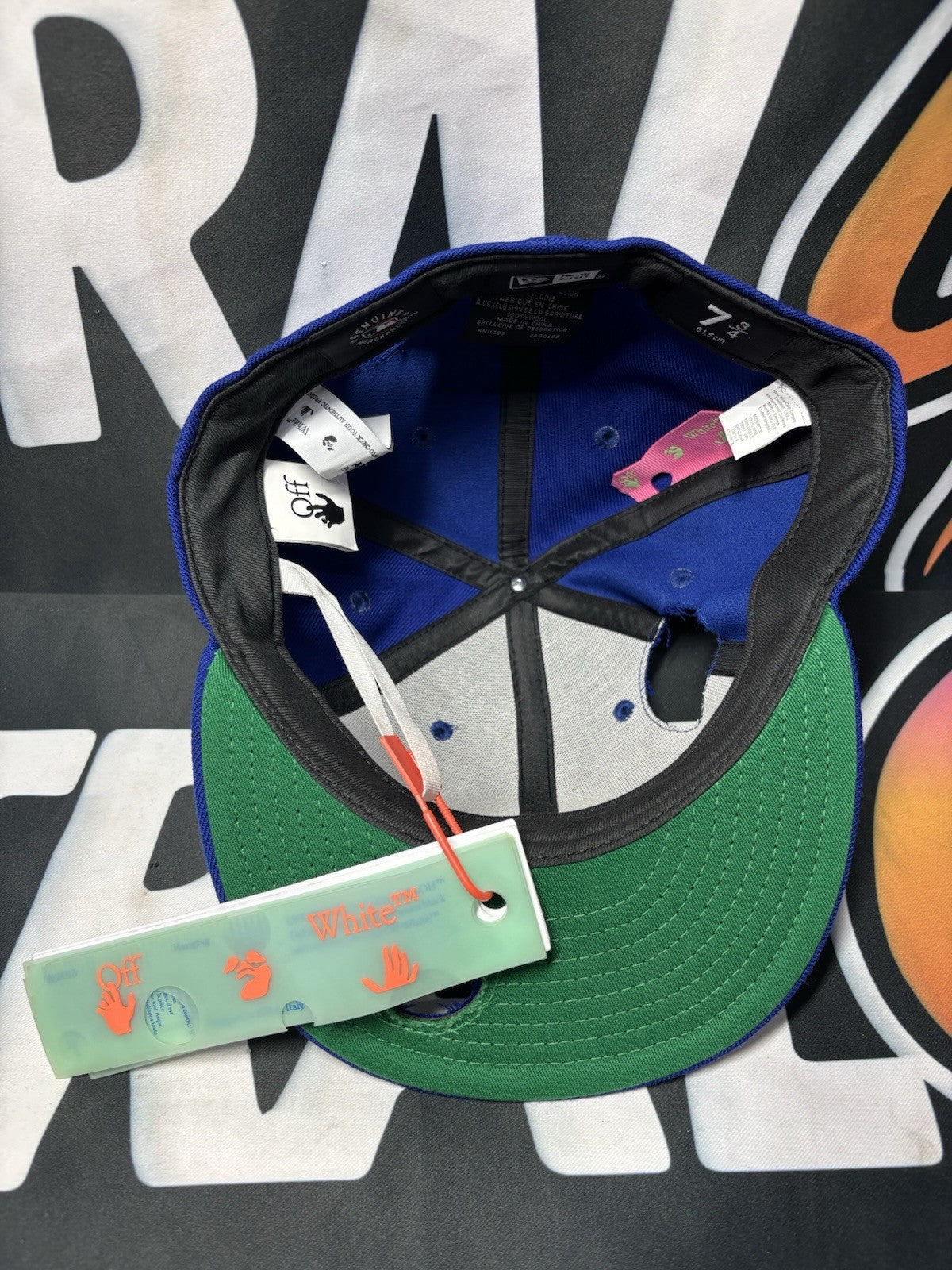 New Era MLB OFF-WHITE X Toronto Blue Jays Fitted Hat Size 7 3/4