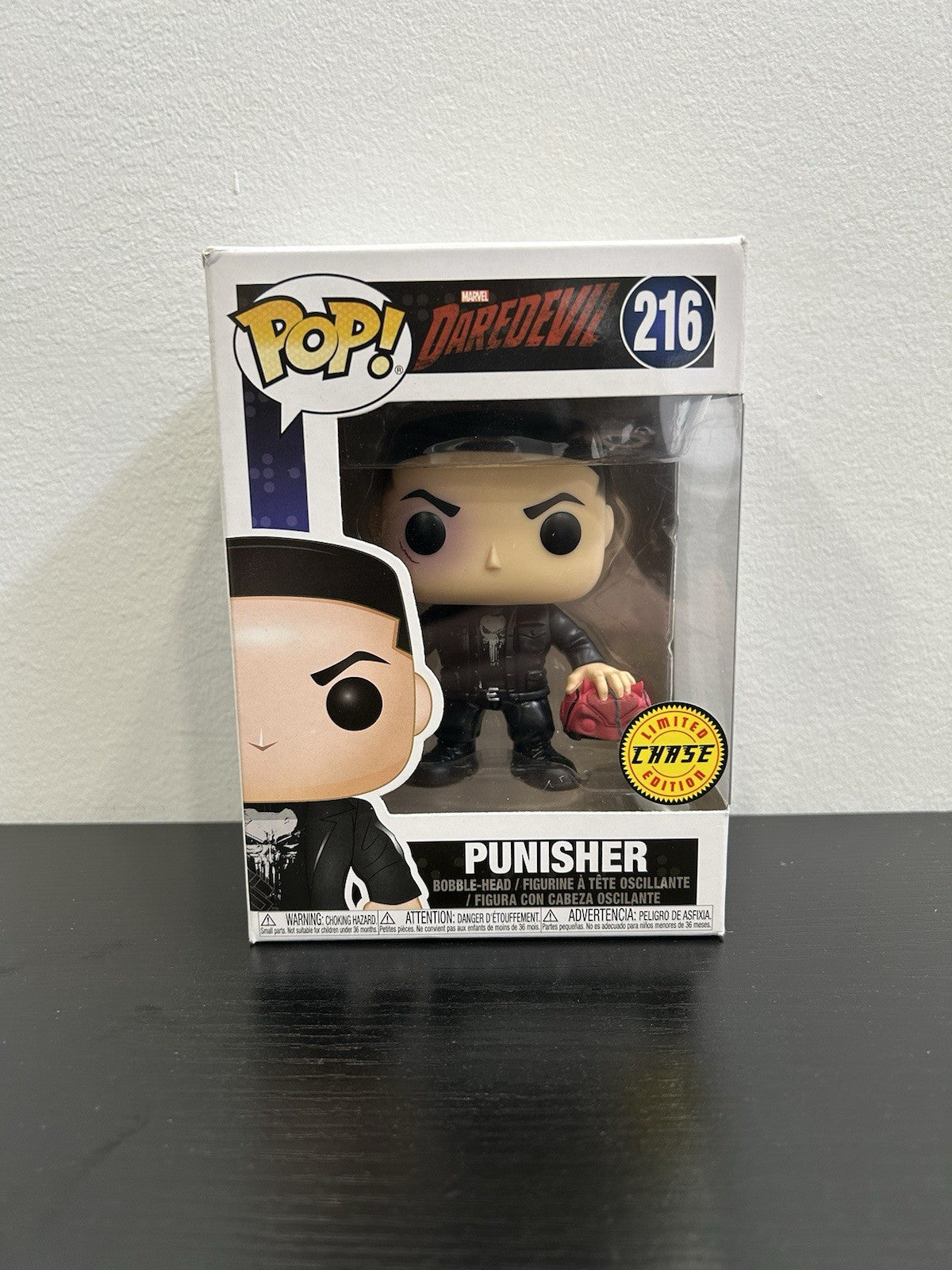 Funko Pop! Vinyl: Marvel’s Punisher 216 Chase with daredevil mask!