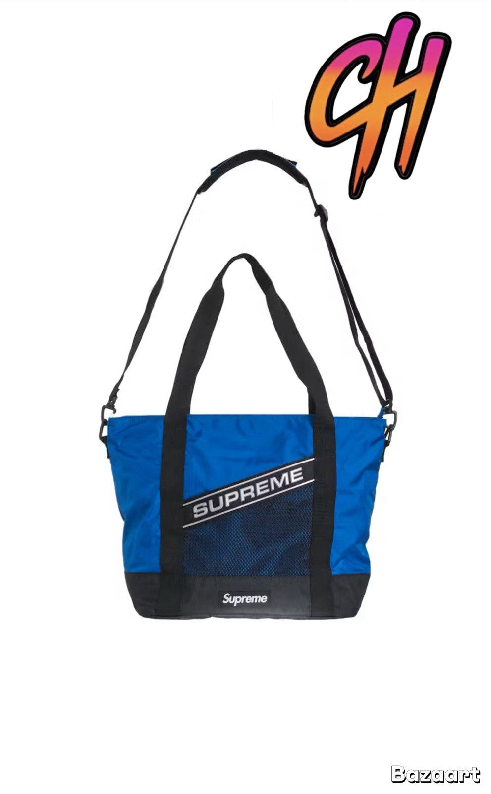 Supreme 3D Logo Tote Bag FW23 Blue 100% Authentic
