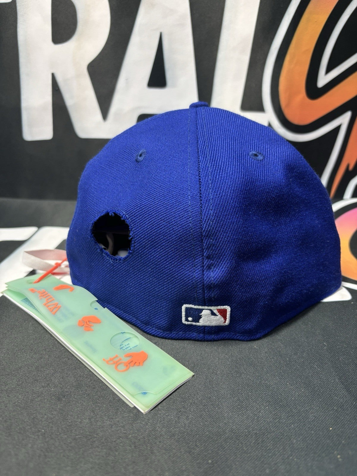 New Era MLB OFF-WHITE X Toronto Blue Jays Fitted Hat Size 7 3/4