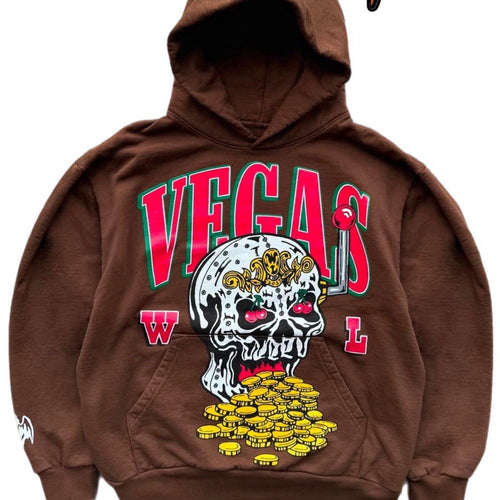 Warren Lotas ‘Skull Slot’ Vegas Brown Pullover Hoodie