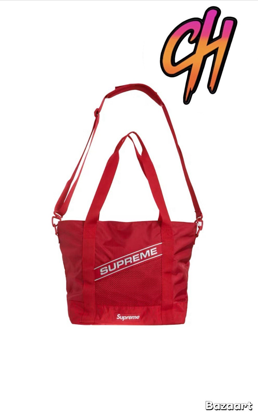 Supreme 3D Logo Tote Bag FW23 Red 100% Authentic