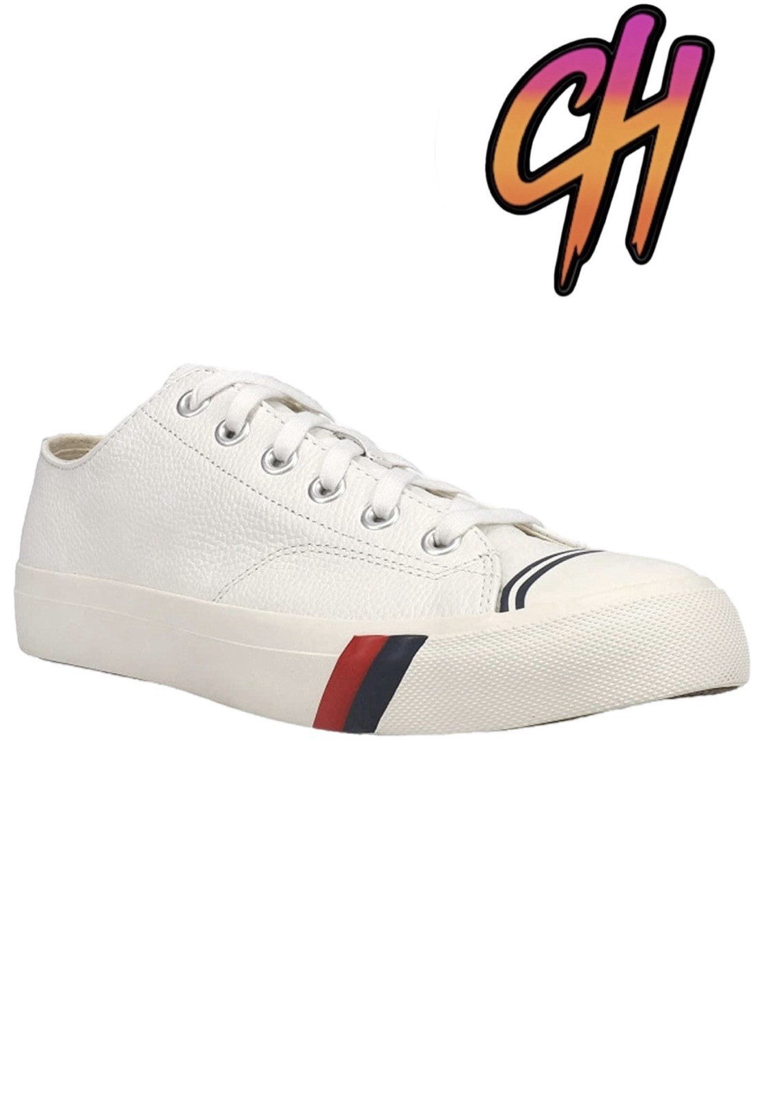 Pro-Keds Royal Lo Lace Up White Leather Shoes Sneaker