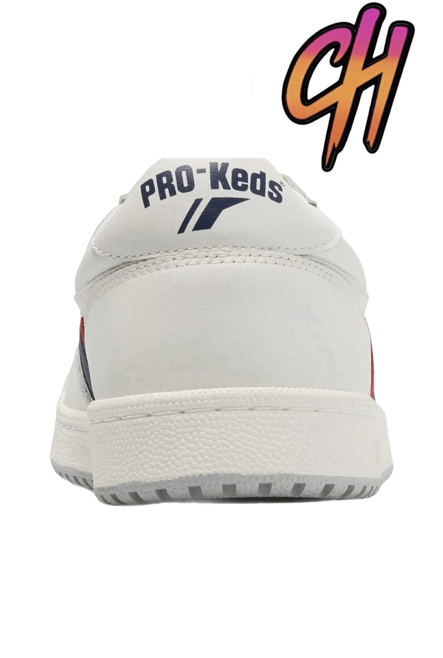 Pro-Keds Skyhawk Lo Leather White Blue Red Shoes Sneaker