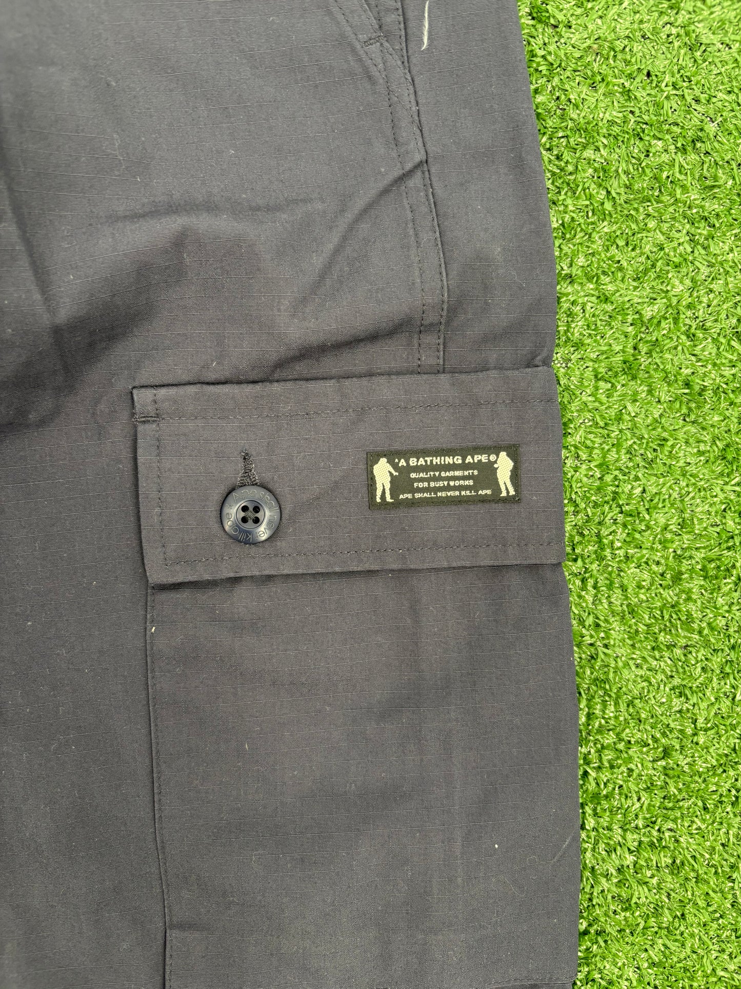 Bape 'Dev-Ops' Nevy Cargo Pants Size Large