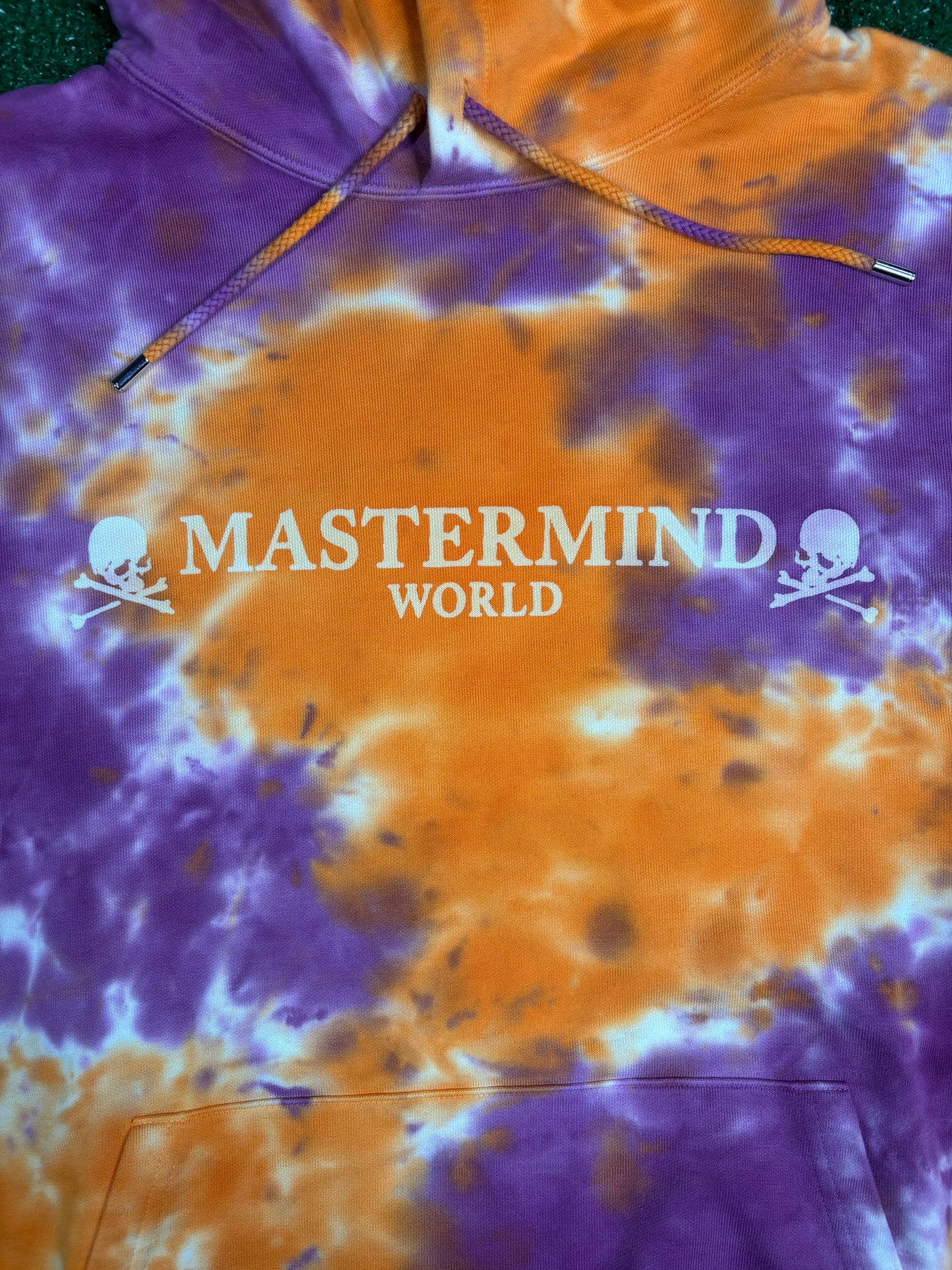 Mastermind World Vs. Bape Purple Tie-Dye Hoodie Size Medium