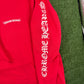 Chrome Hearts "Scroll Logo" Red Pullover Hoodie Size XXL