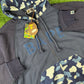 Bape X Sashiko Navy Camo Relaxed Full-Zip Hoodie Size Large