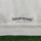 Chrome Hearts "F You' T-Bar Logo White Zip-Up Hoodie Size Large