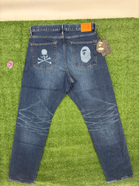 Bape X Mastermind 11th Anniversary Indigo Denim Pants Size Large (MSRP: $680)