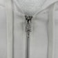 Chrome Hearts Blue Vertical Logo White Zip-Up Hoodie Size Small