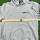BAPE Grey 'Fading Logo' Pullover Hoodie (STAINED) - Size Large