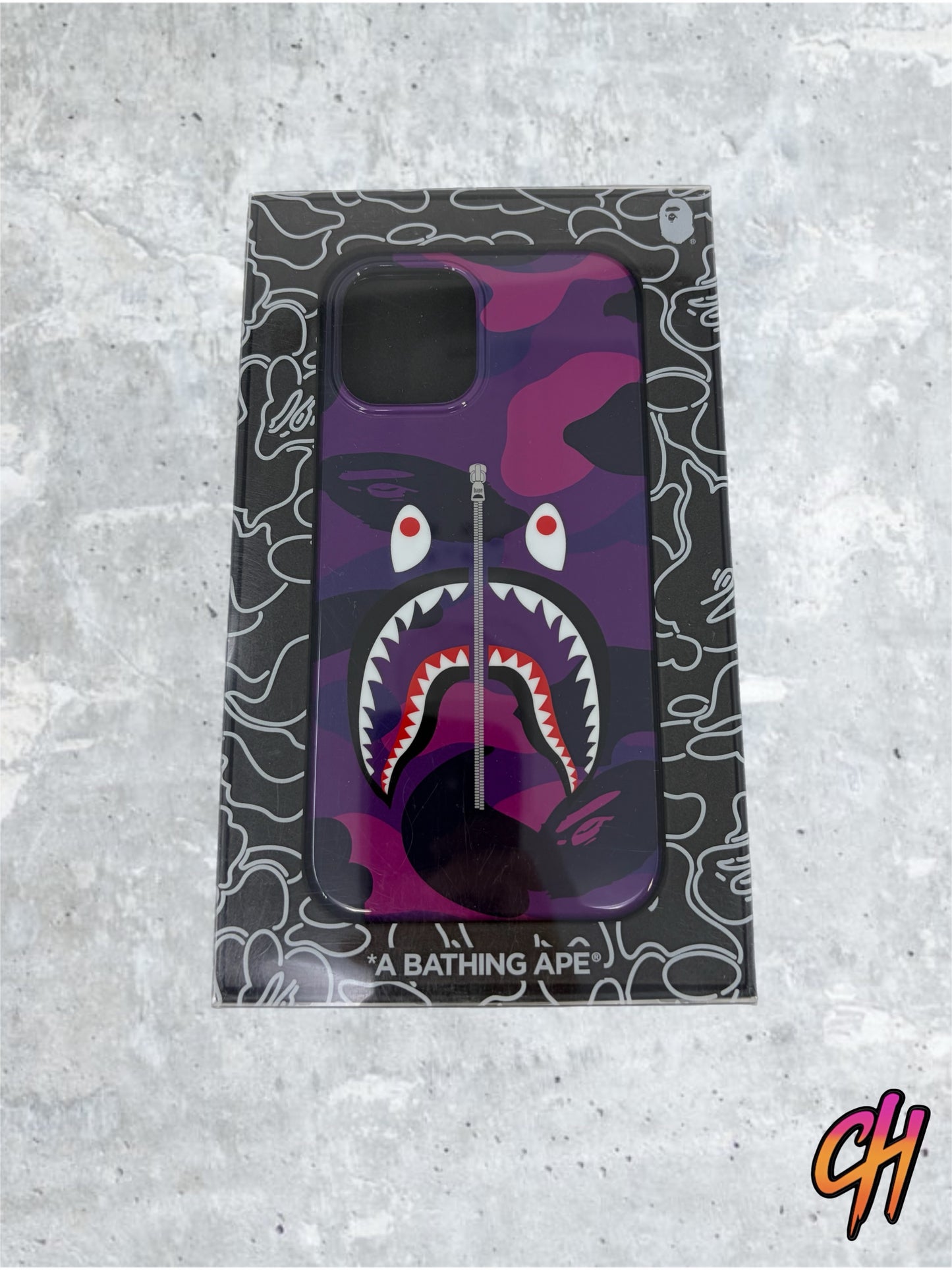 BAPE Color Camo Purple Shark iPhone 12 Pro Max Case