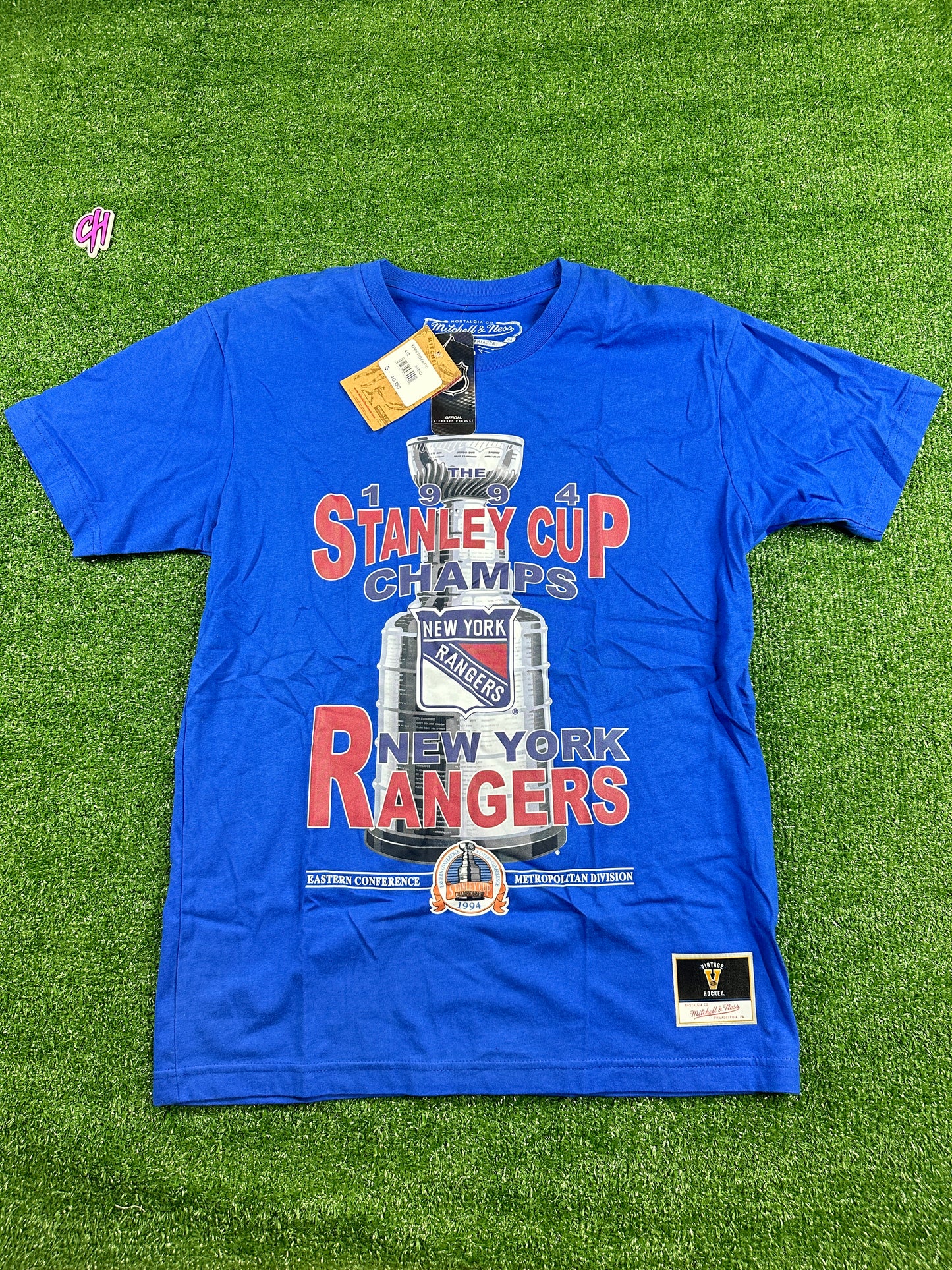 Mitchell & Ness NHL New York Rangers Stanley Cup T-Shirt - Size Small