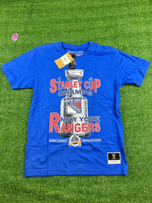 Mitchell & Ness NHL New York Rangers Stanley Cup T-Shirt - Size Small