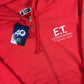 Bape X E.T. Ape Head Red Full Zip-Up Hoodie Size XL