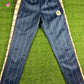 BAPE Text Stripe Jersey Navy Track Pants Navy Size XL
