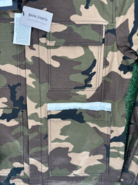 Palm Angels Camouflage Cargo Pocket Military Jacket Size 50