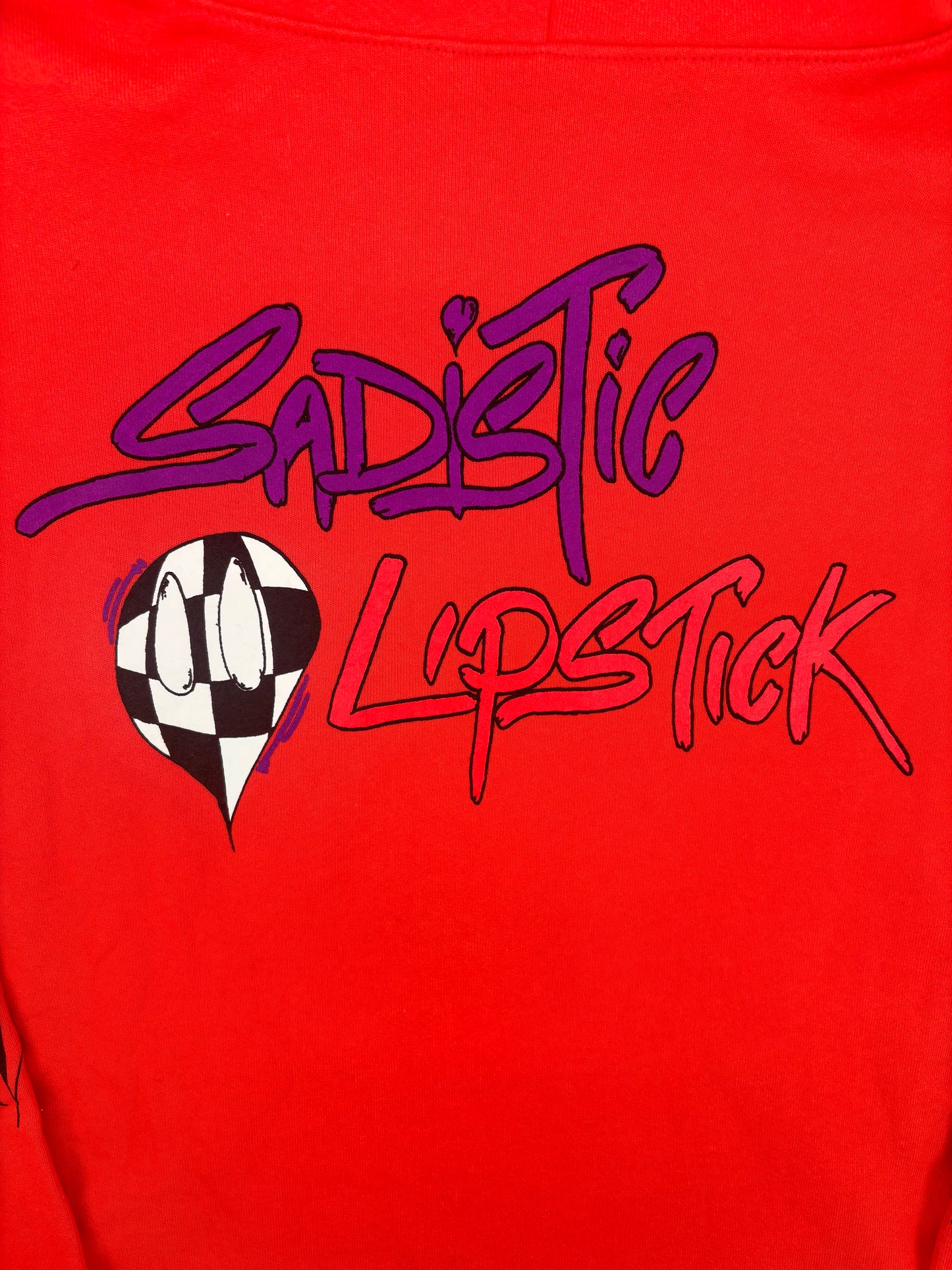 Chrome Hearts Matty Boy "Sadistic Lipstick" Red Pullover Hoodie Size XL