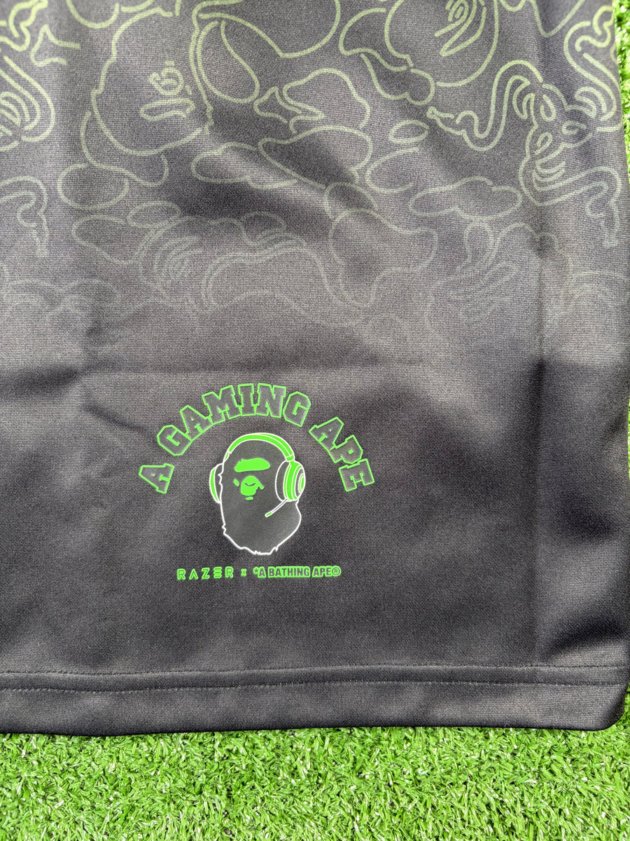 Bape X Razer Fading Neon Camo Team Tee Size Large