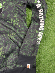 Bape X Razer Neon Camo Full-Zip Hoodie Size 3XL
