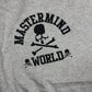 Mastrmind World Vs. Bape All-Over Embroidered Grey Hoodie Size Medium