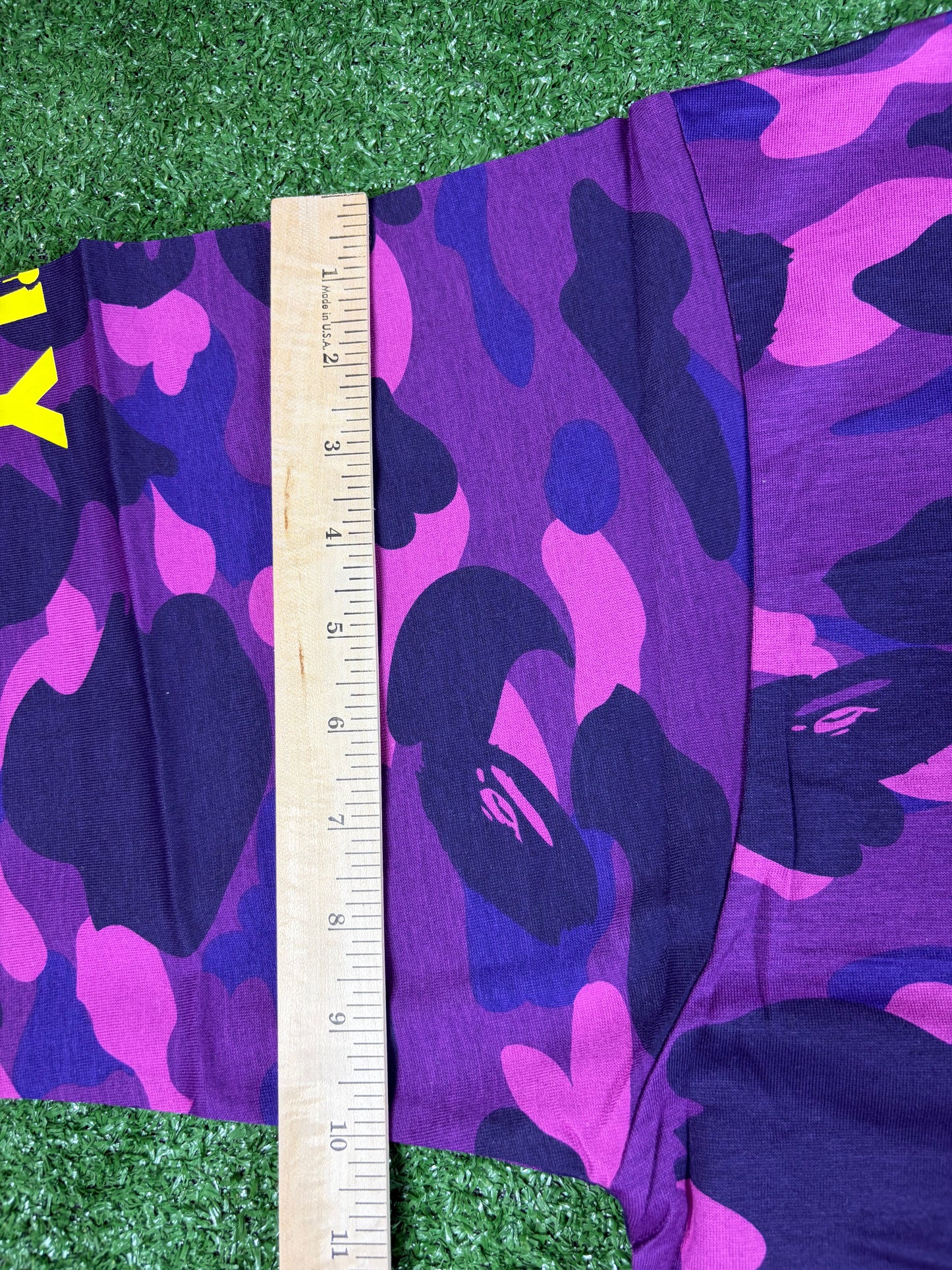 BAPE X Jessie Reyez Purple Shark Camo T-Shirt Size Large