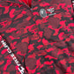 BAPE x Faze Clan Red Camo Full Zip Hoodie Size XXL