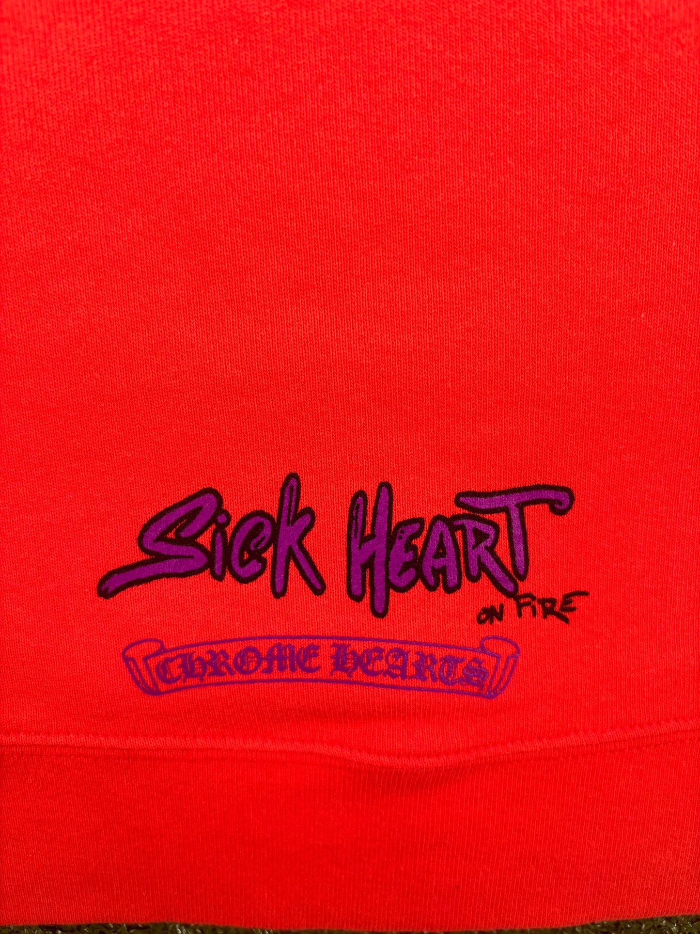 Chrome Hearts Matty Boy "Sadistic Lipstick" Red Pullover Hoodie Size XL