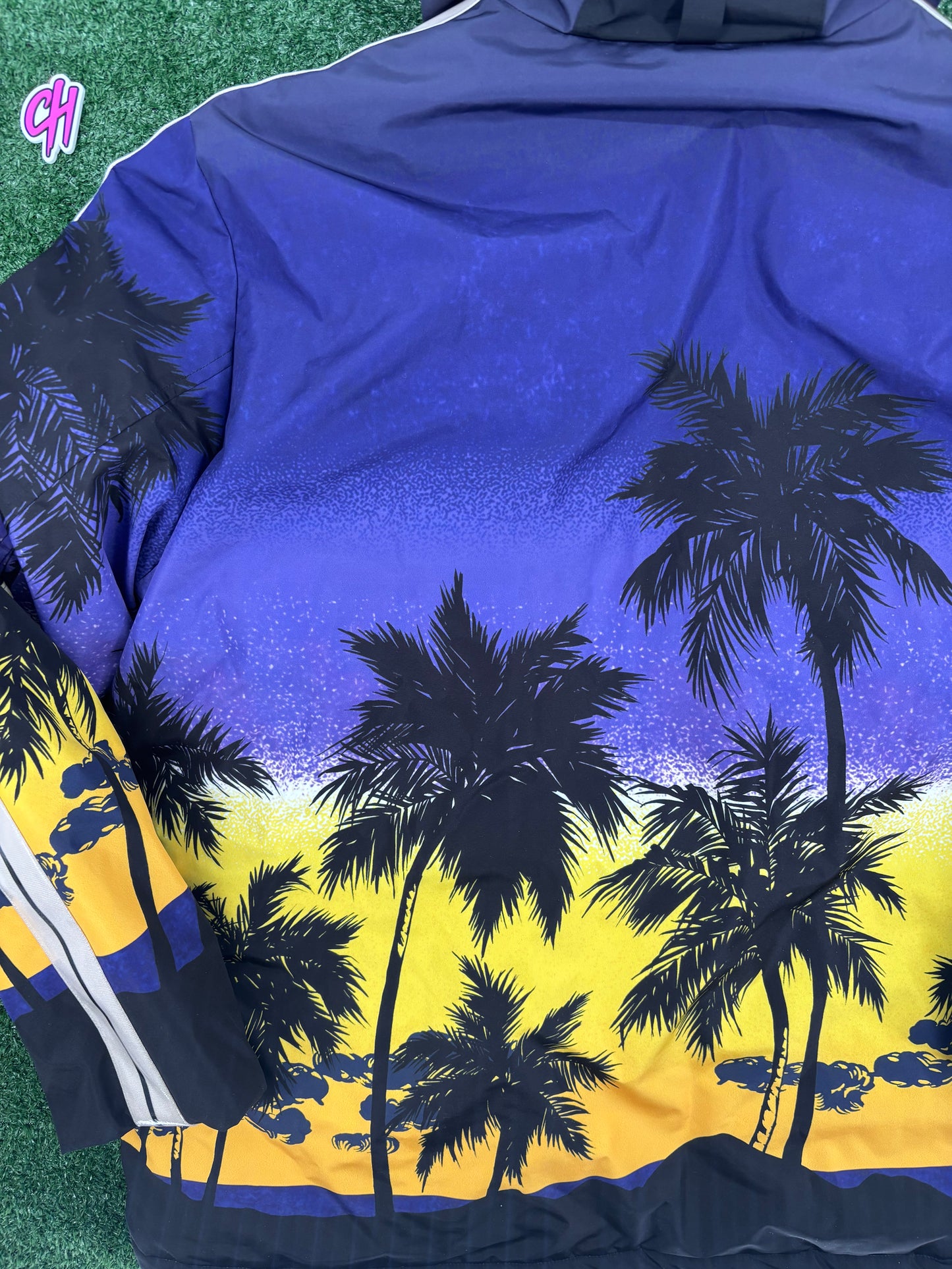 Palm Angels 'Palm Sunset' Track Ski Jacket Size XL (MSRP: $1,775.00)