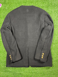 Bape Black Collarless Wool Black Chinese Jacket Size XL (MSRP: $1,000)