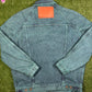 Palm Angels Light Wash Sunset Loose Denim Jacket Size Medium