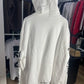 Chrome Hearts Vertical Logo Pullover Hoodie - White - Size XXL