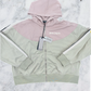 Palm Angels Two Tone 'Beige/Rose' Hooded Track Jacket Size XL (MSRP: $625.00)