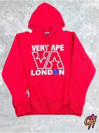 BAPE London Exlusive 'Very Ape' Red Hoodie Size Medium