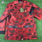 Bape Red Color Camo Padded Chinese Jacket Size XXL
