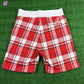 BAPE London Exculsive Red Check Sweatshorts Size XL