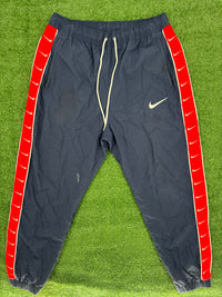 Vintage Nike Check Striped Navy Winbreaker Pants Size Large