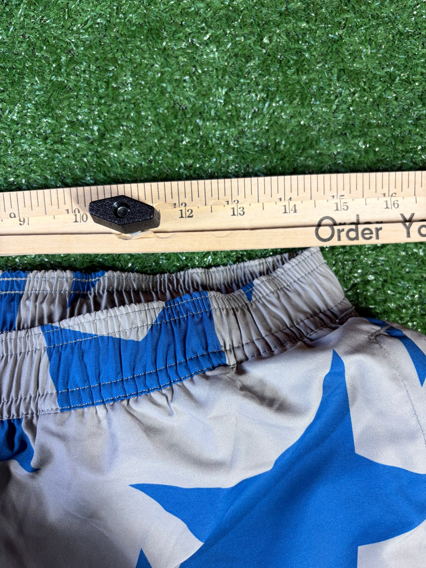 Bape Bapesta Pattern Grey Beach Shorts Size XL